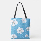 Molecule Pattern Organische Chemie Sinaasappel Tote Bag (Achterkant)