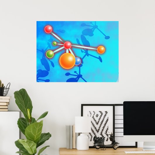 Molecule Poster (Thuiskantoor)