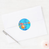 Molecule Ronde Sticker (Envelop)