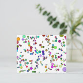 Moleculen Briefkaart (Staand voorkant)