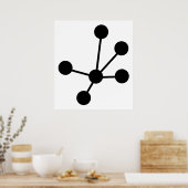 Moleculen Poster (Keuken)