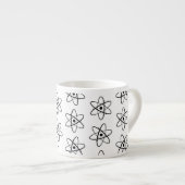 Molecules atoms Orbit Science Thémed Art Pattern Espresso Kop (Voorkant rechts)