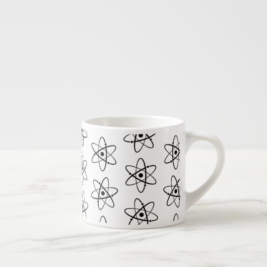 Molecules atoms Orbit Science Thémed Art Pattern Espresso Kop (Rechts)