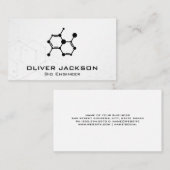 Molecuul Icoon | Wetenschapper Ingenieur Visitekaa Visitekaartje (Voorkant / Achterkant)