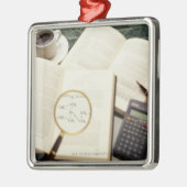 molecuuldiagram voor het vergrootglas metalen ornament (Links)