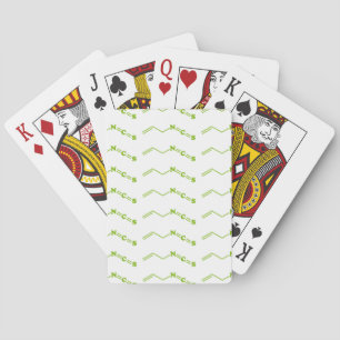 Molecuulformule van Wasabi Allyl Isothiocyanaat Pokerkaarten