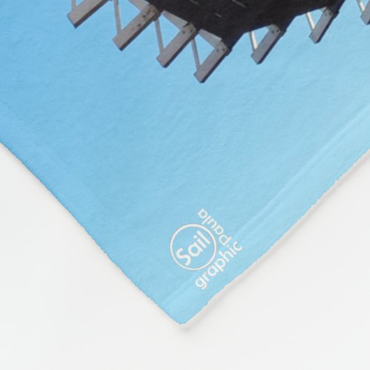 Molen in Nederland in Willemstad. Fleece Deken (Hoek)