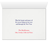 Molen op River Rhode Island Christmas Kaart (Binenzijde Horizontaal (Onderkant))