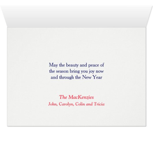 Molen op River Rhode Island Christmas Kaart (Binenzijde Horizontaal (Onderkant))