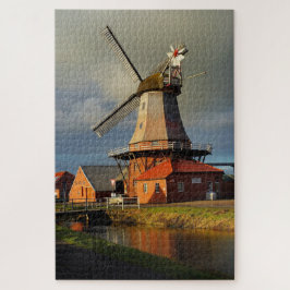 Molen Ostfriesland Nederlandse Maal Graan Legpuzze Legpuzzel