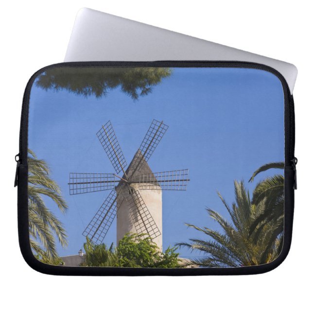 Molen, Palma, Mallorca, Spanje Laptop Sleeve (Voorkant)