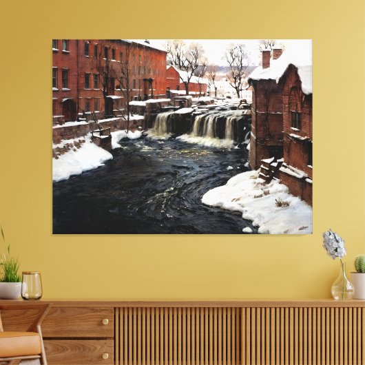 molen scène canvas afdruk (Insitu (Woonkamer))