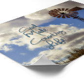 Molen scène God maakte landelijk leven Poster   (Hoek)
