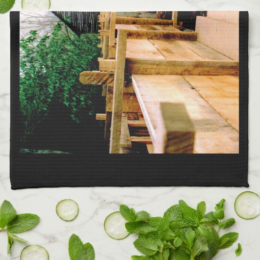 molen scène theedoek (Gevouwen)