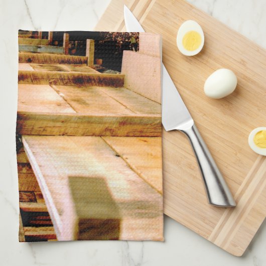 molen scène theedoek (Quarter Fold)