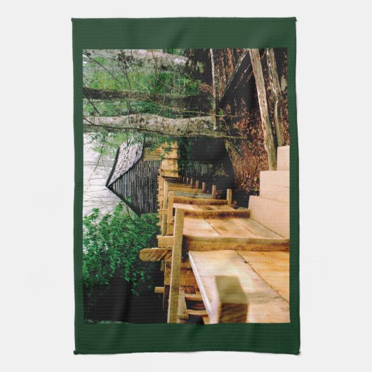 molen scène theedoek (Verticaal)