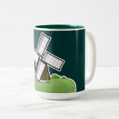 Molen Tweekleurige Koffiemok (Voorkant rechts)