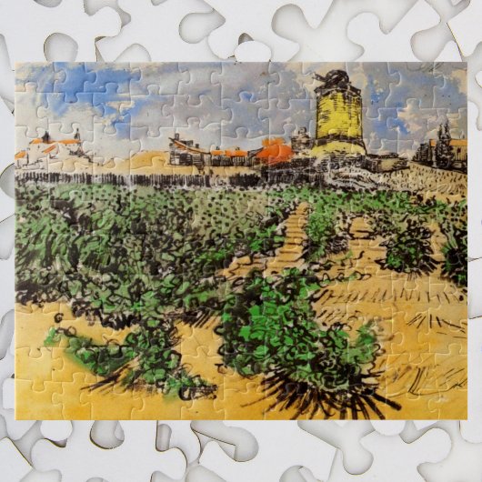 Molen van Alphonse Daudet bij Fontevielle van Gogh Legpuzzel