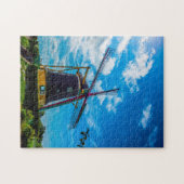 Molen van Amsterdam Holland. Legpuzzel (Horizontaal)