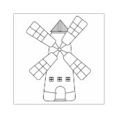 molen voor de landbouw rubberstempel (Afrduk)