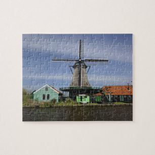 Molen, Zaanse Schans, Holland, Nederland 3 Legpuzzel