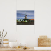 Molen, Zaanse Schans, Holland, Nederland 3 Poster (Keuken)
