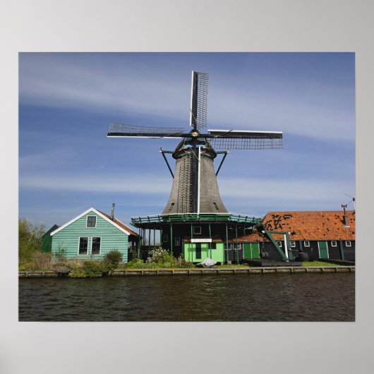 Molen, Zaanse Schans, Holland, Nederland 3 Poster (Voorkant)