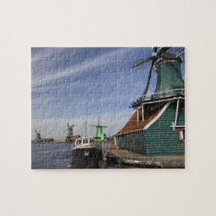 Molen, Zaanse Schans, Holland, Nederland Legpuzzel