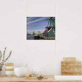 Molen, Zaanse Schans, Holland, Nederland Poster (Keuken)