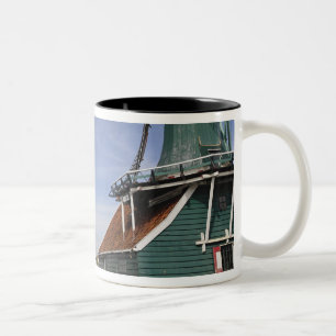 Molen, Zaanse Schans, Holland, Nederland Tweekleurige Koffiemok