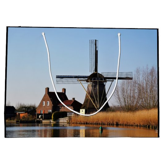 Molens in Nederlands landschap. Groot Cadeauzakje (Achterkant)