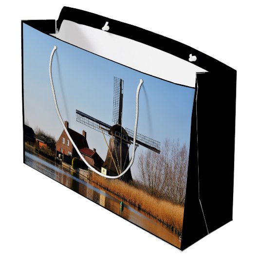 Molens in Nederlands landschap. Groot Cadeauzakje (Achterkant Gekanteld)