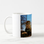 Molens in Nederlands landschap. Koffiemok (Links)