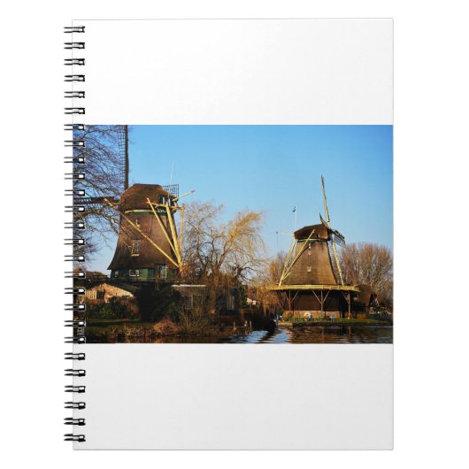 Molens in Nederlands landschap. Notitieboek (Voorkant)