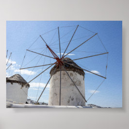 Molens van Mykonos Poster