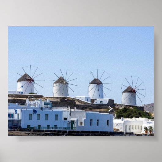 Molens van Mykonos Poster (Voorkant)