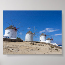 Molens van Mykonos Poster