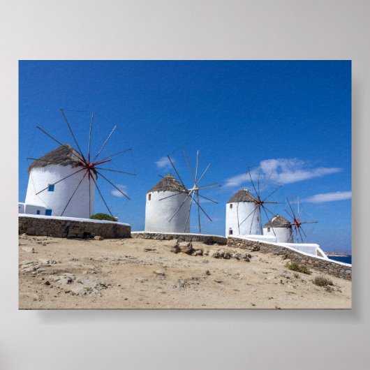 Molens van Mykonos Poster (Voorkant)