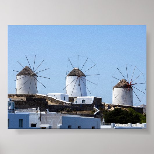 Molens van Mykonos Poster (Voorkant)