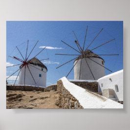 Molens van Mykonos Poster