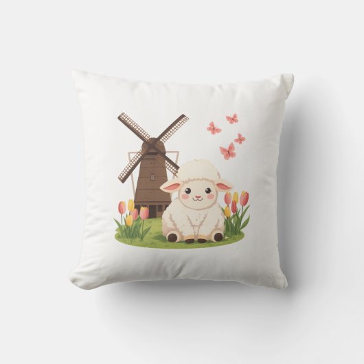 Molenweideschapen Kussen (Voorkant)