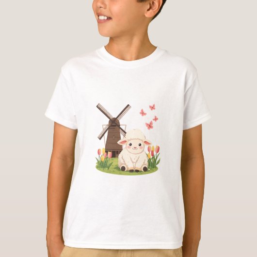 Molenweideschapen T-shirt (Voorkant)