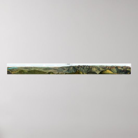 MOLESON Swiss Alps Panorama 360° Poster (Voorkant)