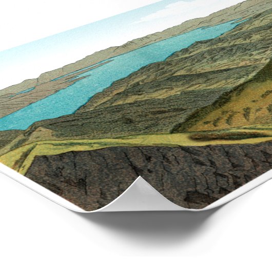 MOLESON Swiss Alps Panorama 360° Poster (Hoek)