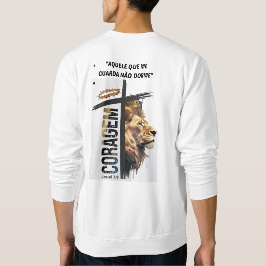 Moletom  "Aquele que me guarda não dorme" Trui (Achterkant)