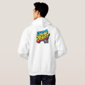 Moletom branco ENNOID GRÁFITT logo colorido  Hoodie (Achterkant volledig)