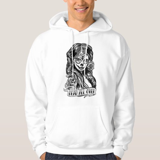 Moletom com Capuz Caveira Mexicana Dead All Over Hoodie (Voorkant)