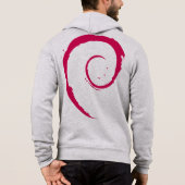 Moletom com Zíper Debian Hoodie (Achterkant)