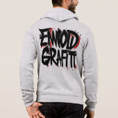 Moletom ENNOID GRÁFITT cinza  Hoodie (Achterkant)