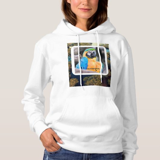 Moletom Feminino Básico com capuz Arara Hoodie (Voorkant)